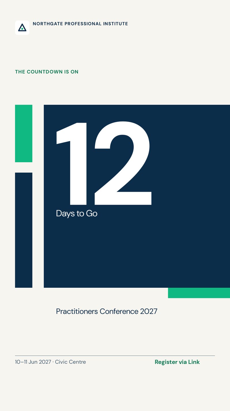 Countdown story artwork: 12 days to go