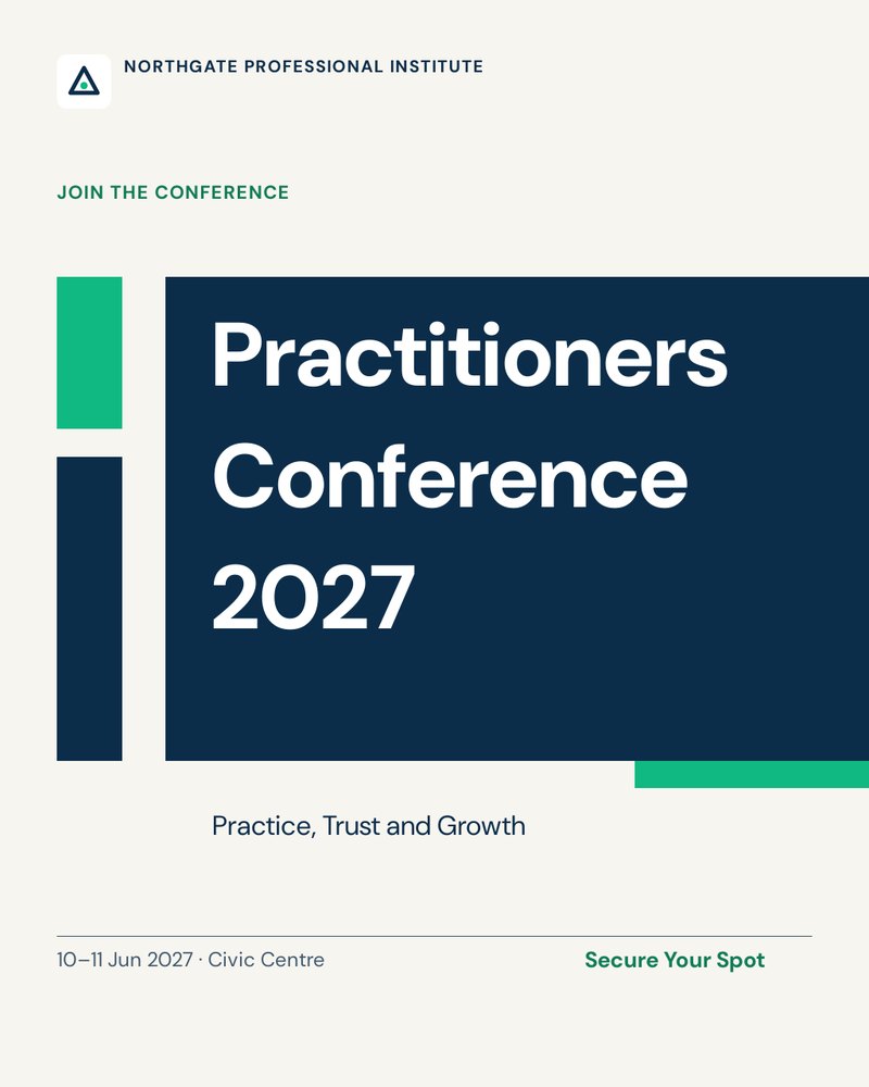 Registration push artwork for Practitioners Conference 2027